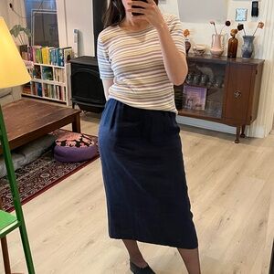 Multi-colour striped knitwear vintage top